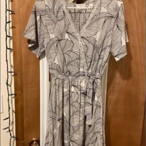 Short black and white romper